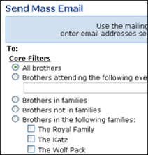 Screenshot of E-mail
